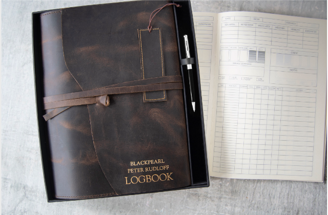 Personalised Rustic Yacht Logbook