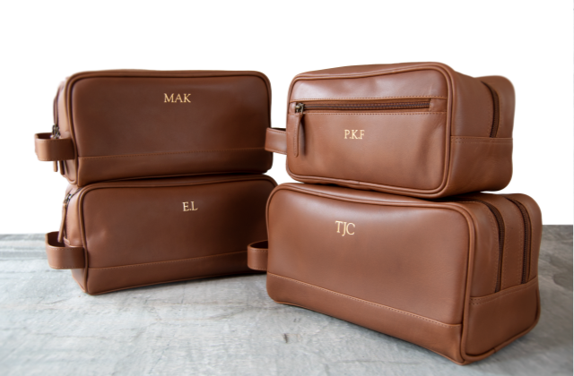 Personalised Leather Washkit